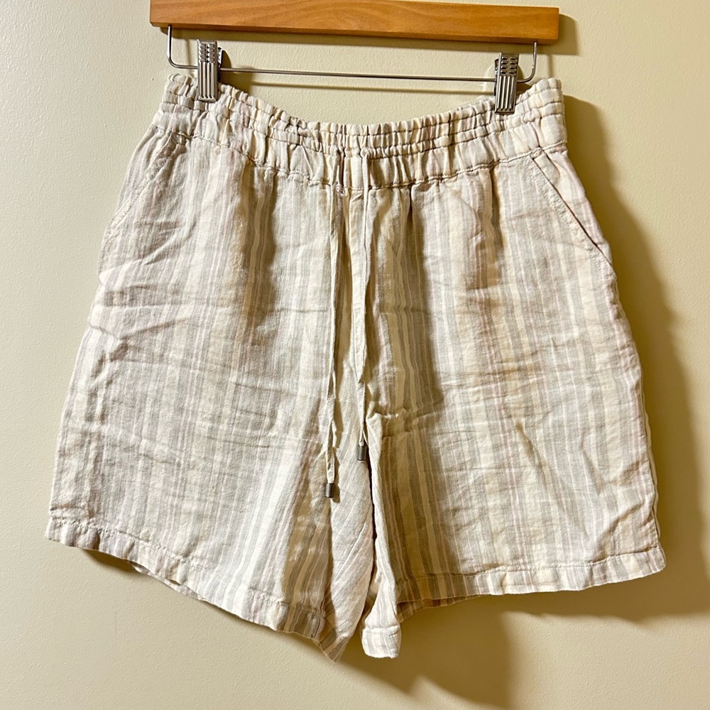 Anthropologie striped linen short